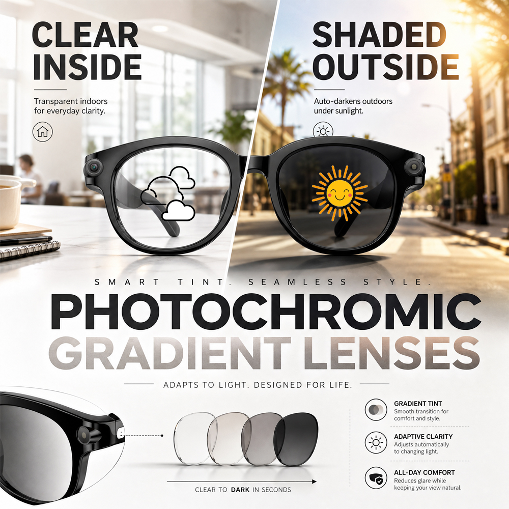 Smart Photochromic Glasses Blu - Home Office Headset incelemesi ve fiyatı
