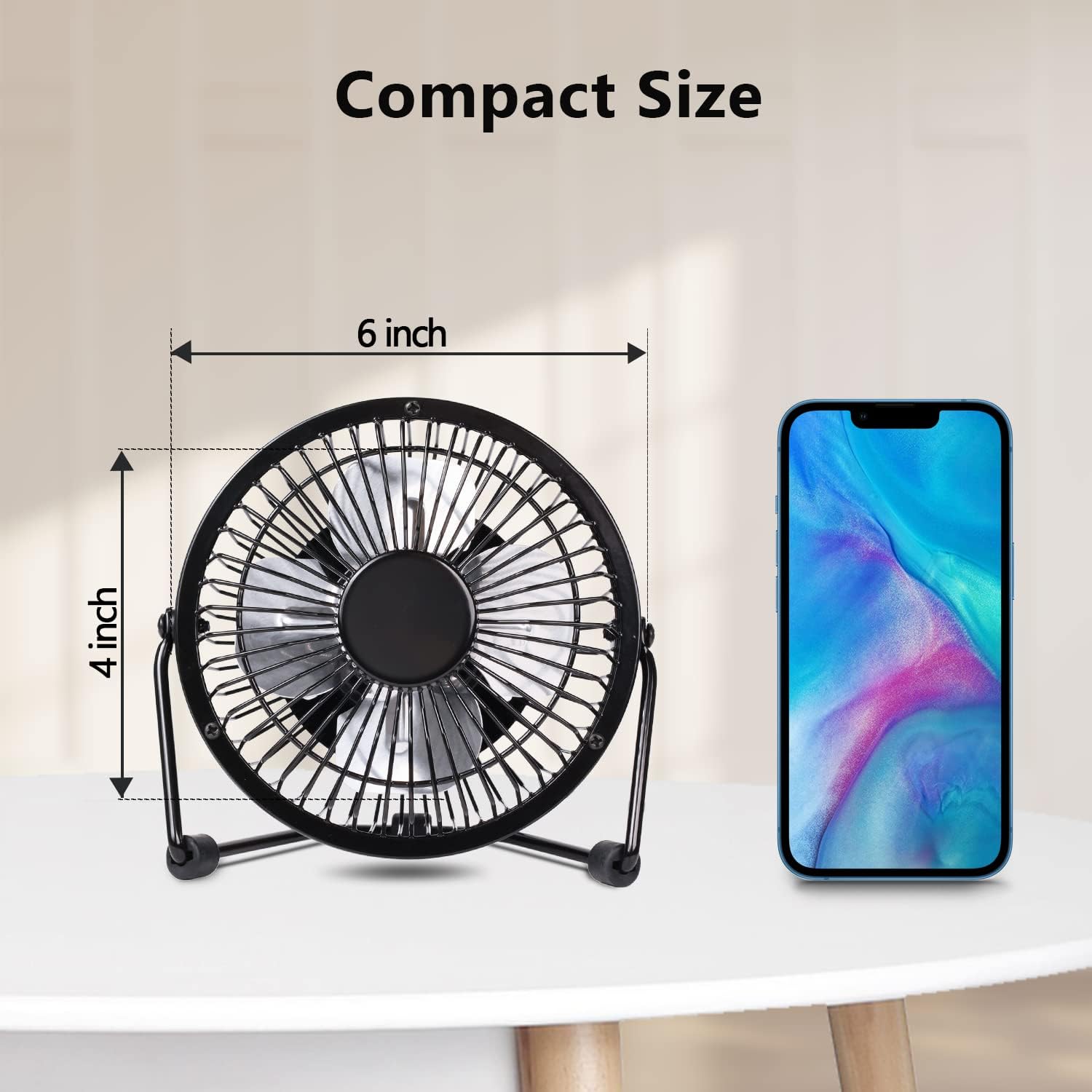 Mini USB Desk Fan, Quiet 4-Inc - Usb Desk Fan incelemesi ve fiyatı