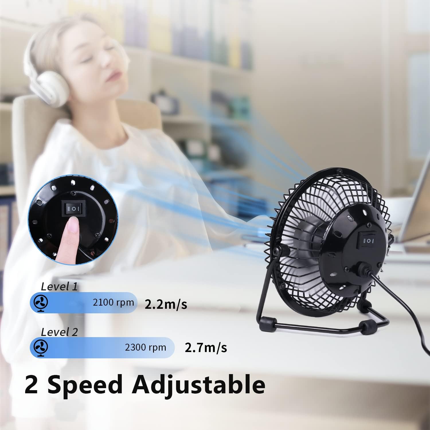 Mini USB Desk Fan, Quiet 4-Inc - Usb Desk Fan incelemesi ve fiyatı