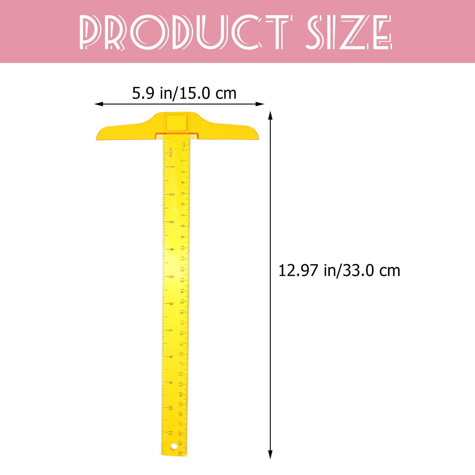 2Pcs T Shape Rulers Plastic Do - Home Office Student incelemesi ve fiyatı