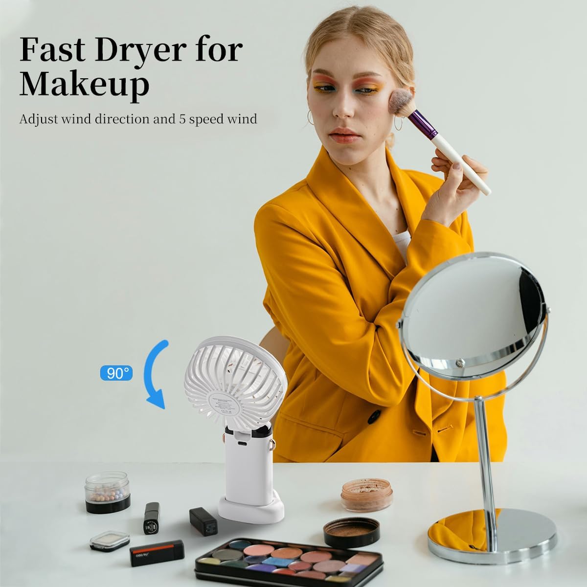 Handheld Mini Fan 1200mAh Fold - Usb Desk Fan incelemesi ve fiyatı