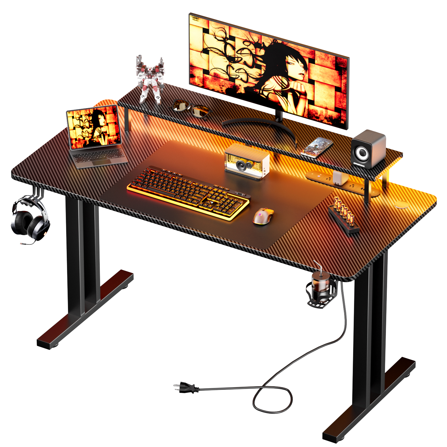 Gaming Desk with LED Lights &  - Home Office Headset incelemesi ve fiyatı