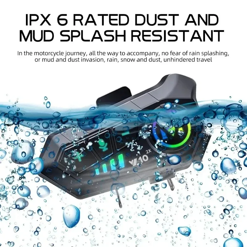 Y10 2x Motorcycle Helmet Bluet - Home Office Headset incelemesi ve fiyatı