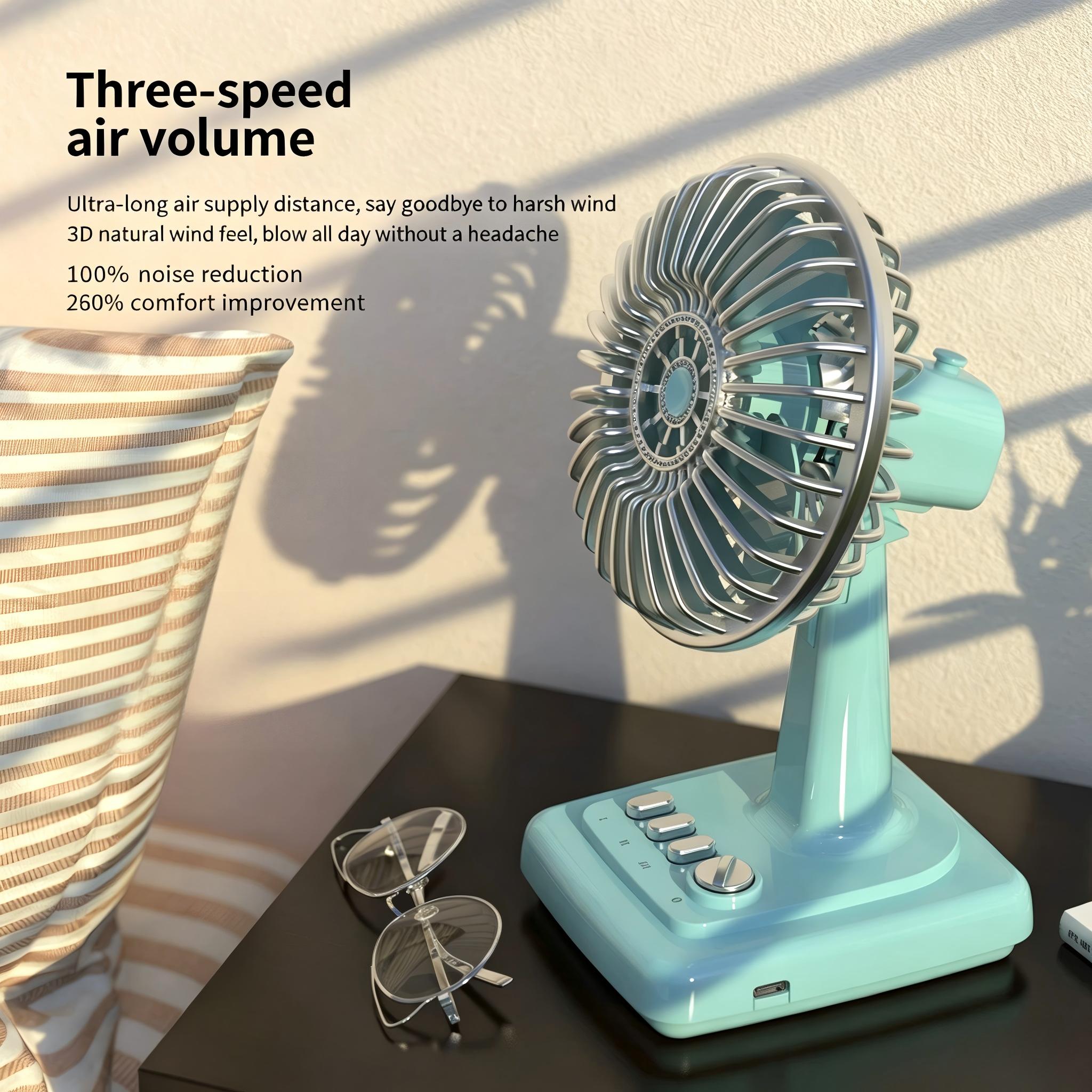 Retro Alloy Desktop Fan 3 Spee - Home Office Student incelemesi ve fiyatı