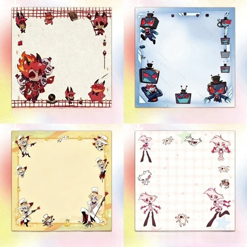 4Pcs Hazbin Hotel Zestial & Al - Home Office Student incelemesi ve fiyatı