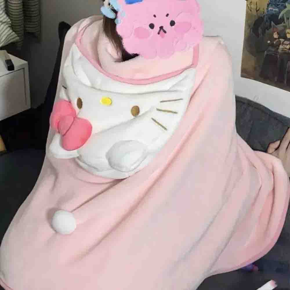 Cute Hellokitty Cloak Shawl Ai - Home Office Student incelemesi ve fiyatı