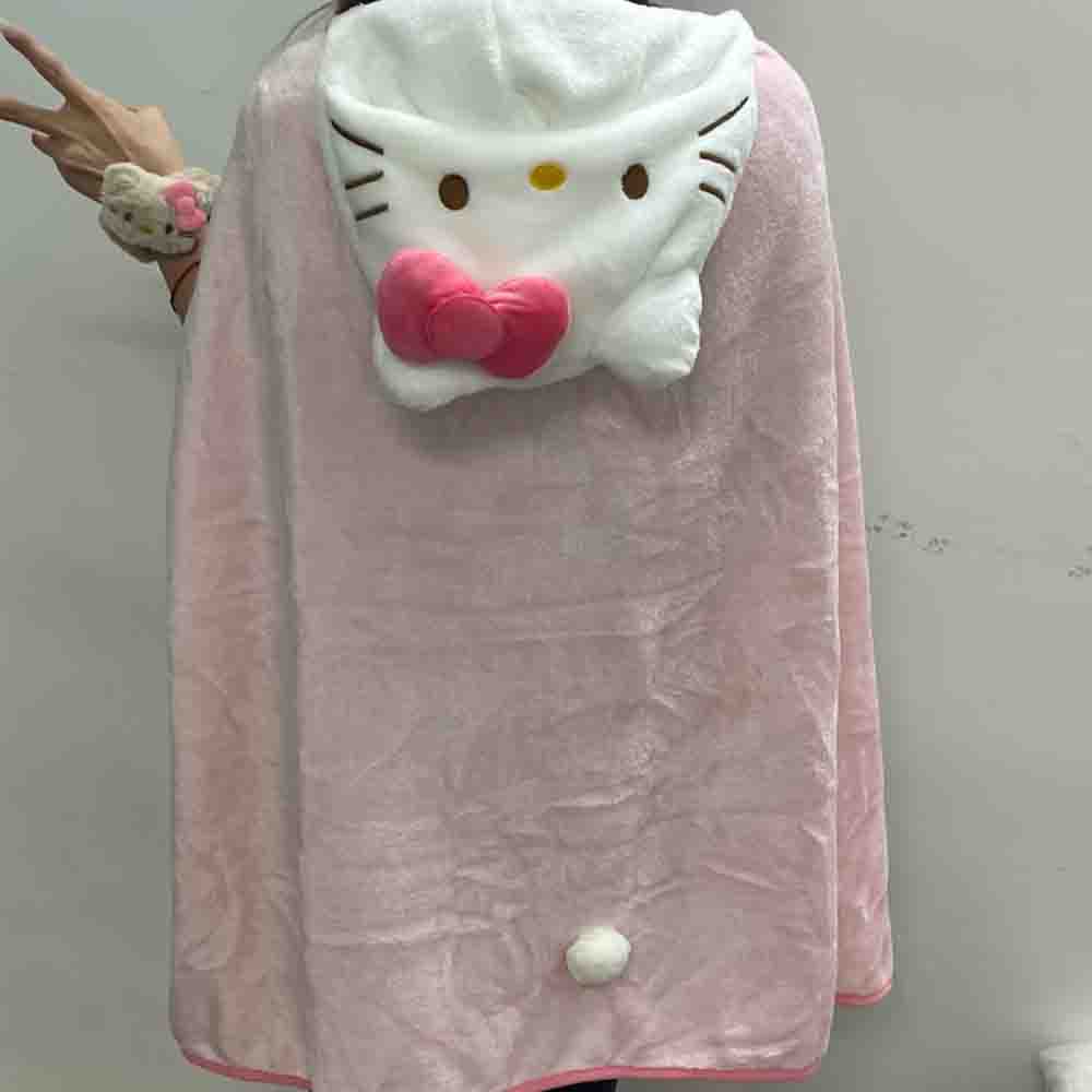 Cute Hellokitty Cloak Shawl Ai - Home Office Student incelemesi ve fiyatı
